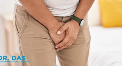 A man suffering from prostate issues