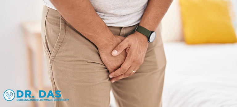 A man suffering from prostate issues